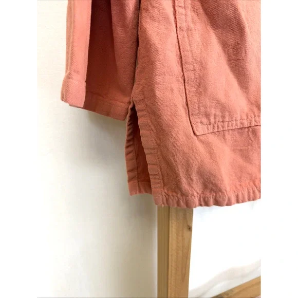 NWT Sea Breeze Peach Button Up Hood Swing Jacket #1399 Size 1X - Picture 5 of 7